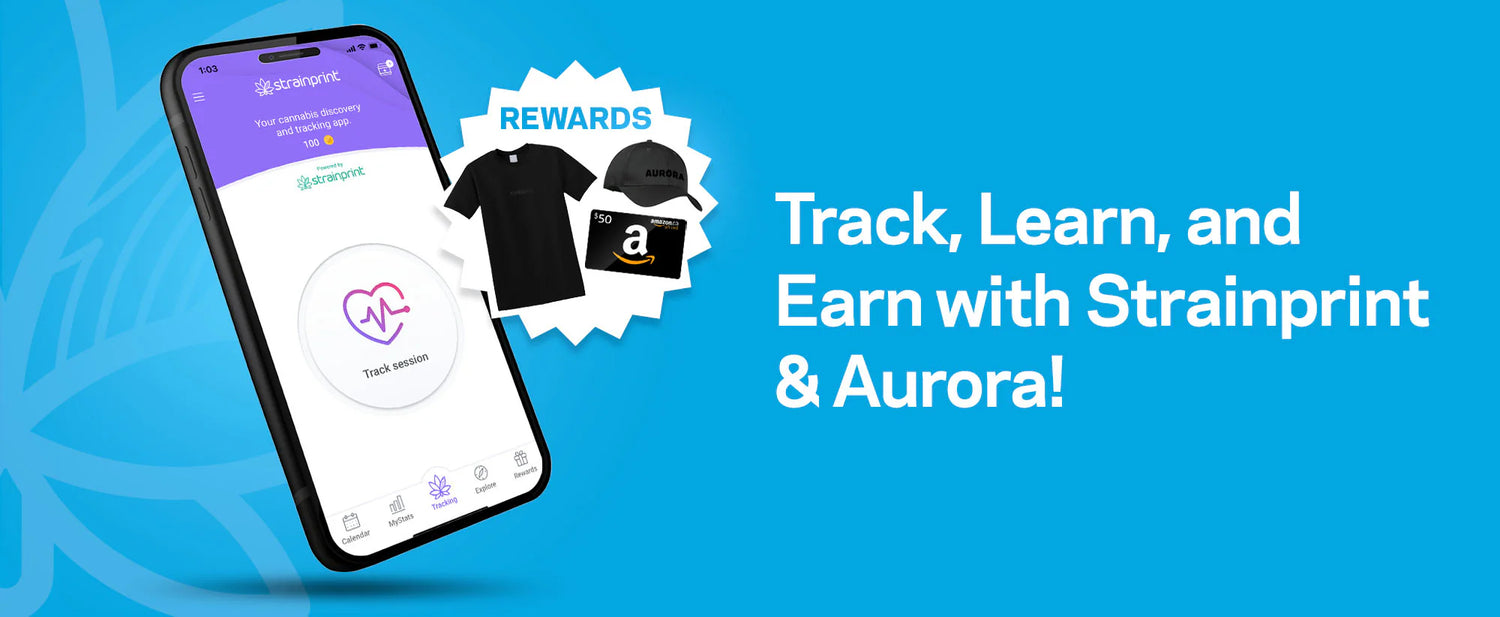 Strainprint: Track, Learn, and Earn with Strainprint and Aurora!